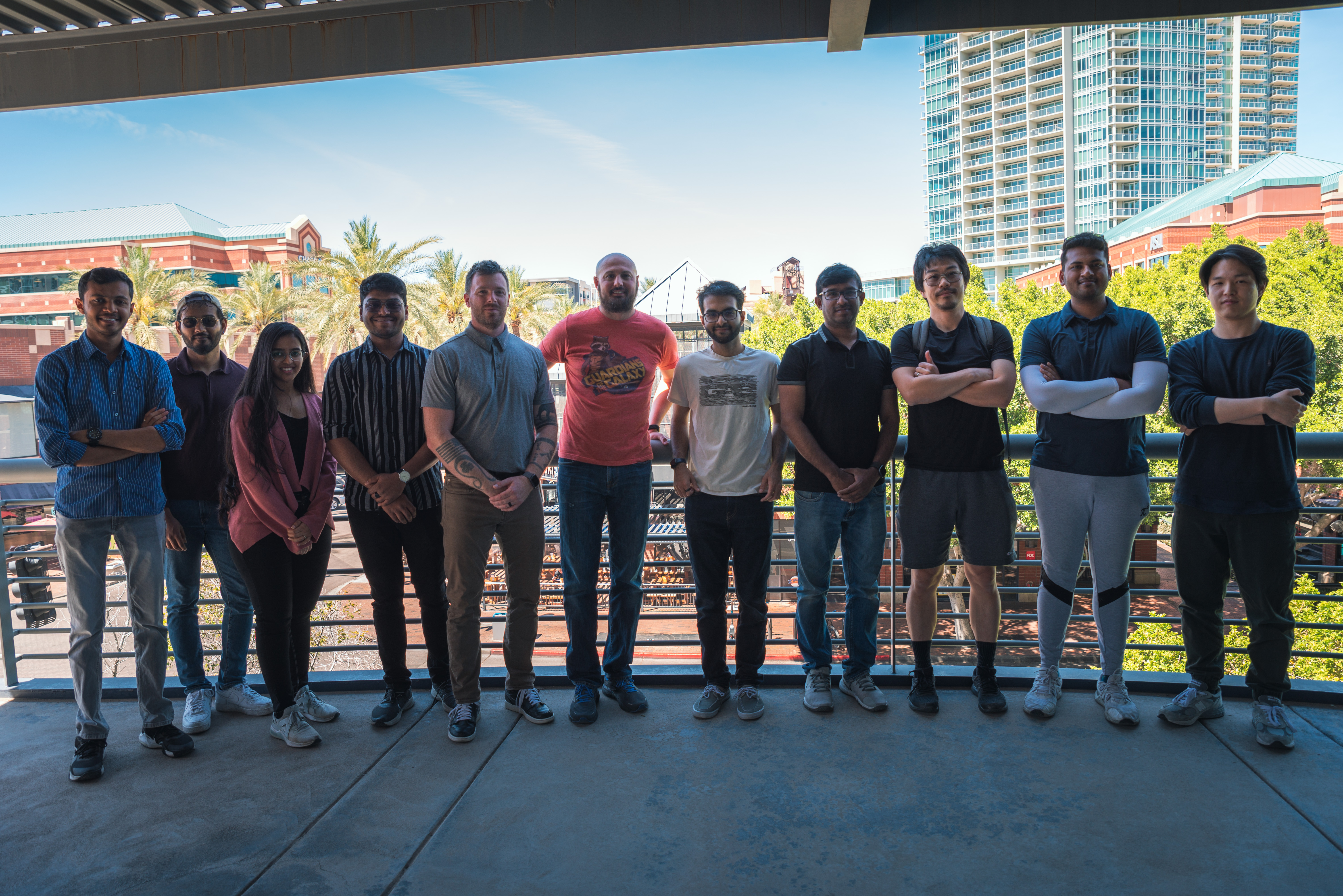 Many members of the ASU research and Collaboratory teams were on-site for the testing event